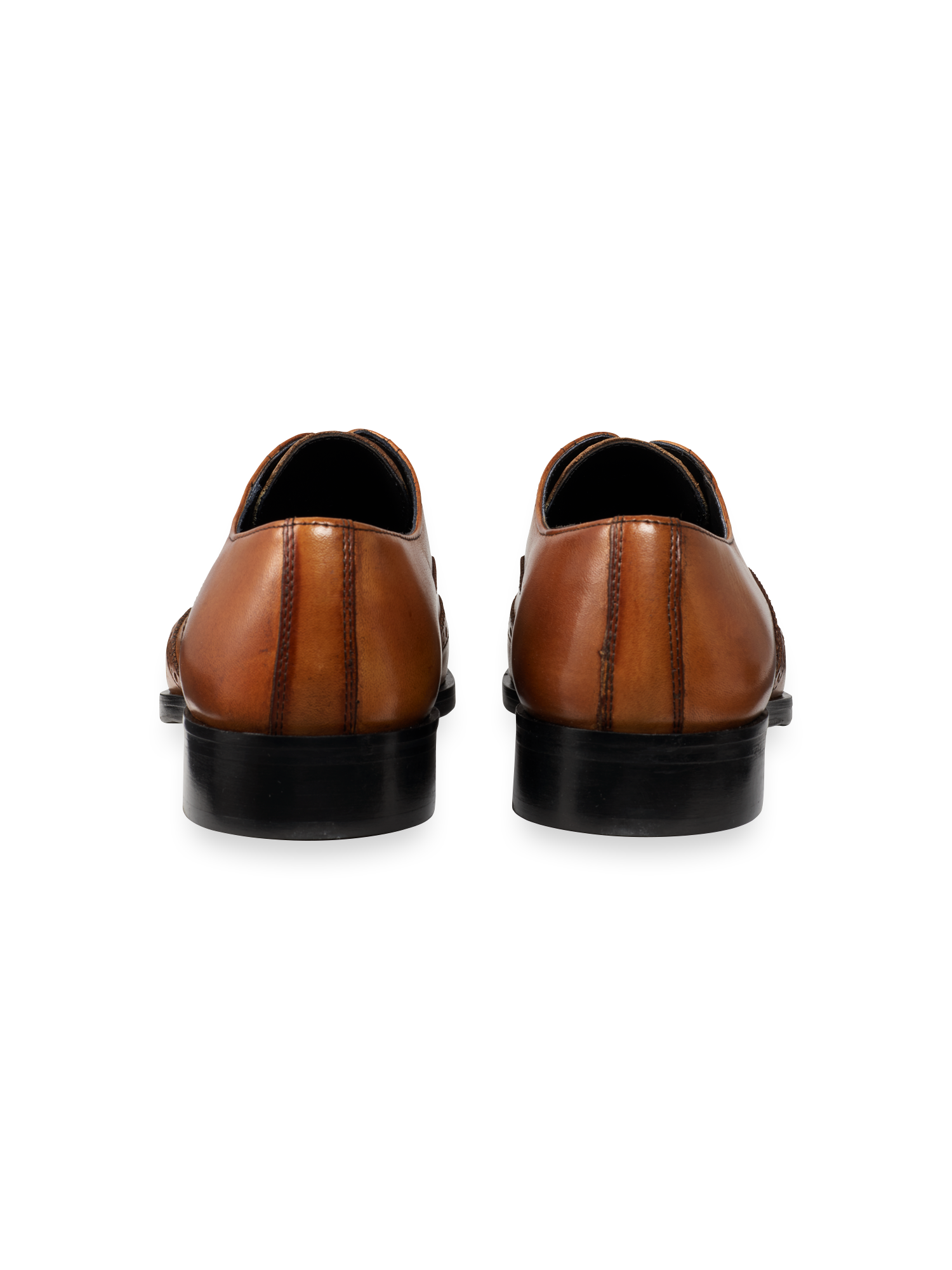 Paul Fredrick Leather Wing Tip Oxford Shoes, Alternate, color, Chestnut