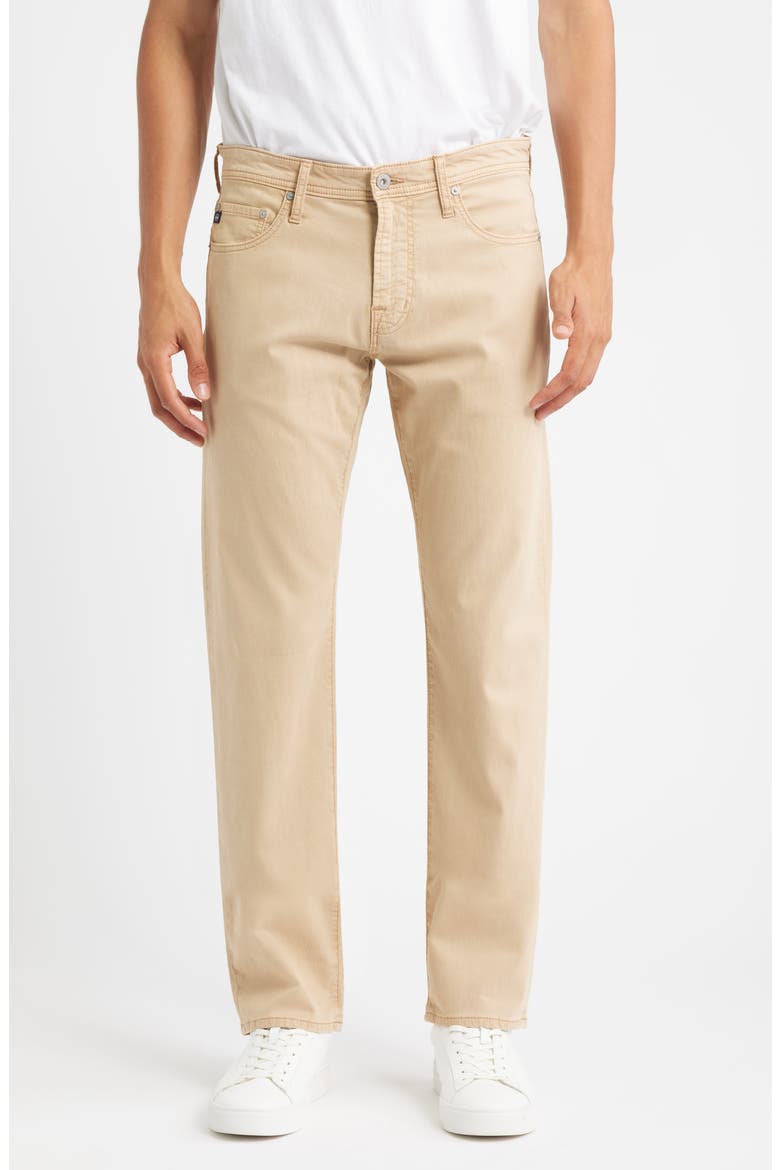 Protégé Italian Light Bedford Straight Leg Pants, Main, color, LIGHT TRUFFLE