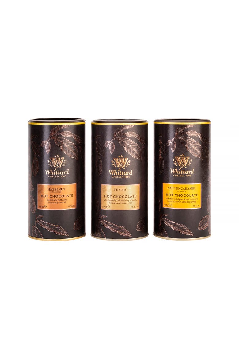 Whittard Luxury Hot Cocoa Trio Set, Main, color, Cocoa
