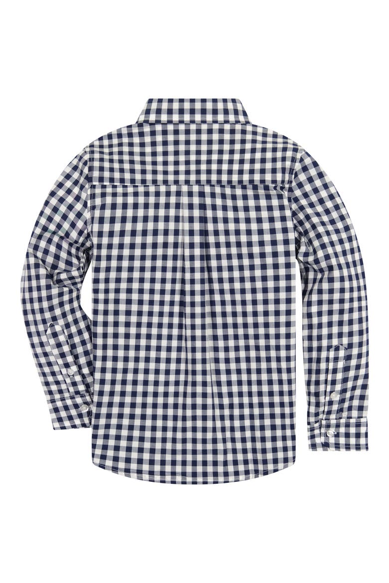 Check Sport Shirt, Alternate, color, NAVY