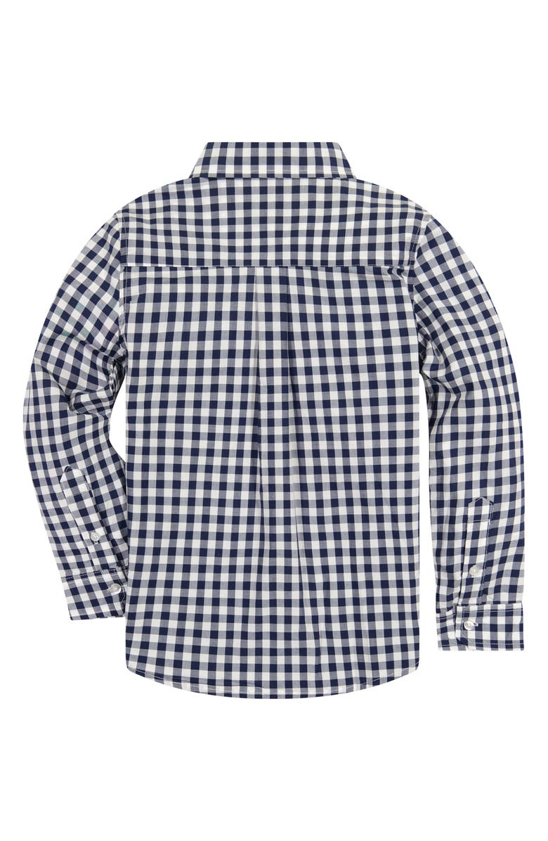 Andy & Evan Check Sport Shirt, Alternate, color, Navy