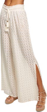 Ramy Brook Gloria High Waist Wide Leg Cover-Up Pants