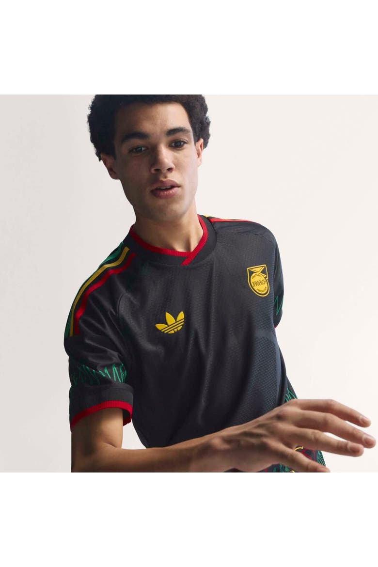 Men's adidas Black Jamaica National Team 2026 Away On-Field Authentic Jersey, Alternate, color, Black