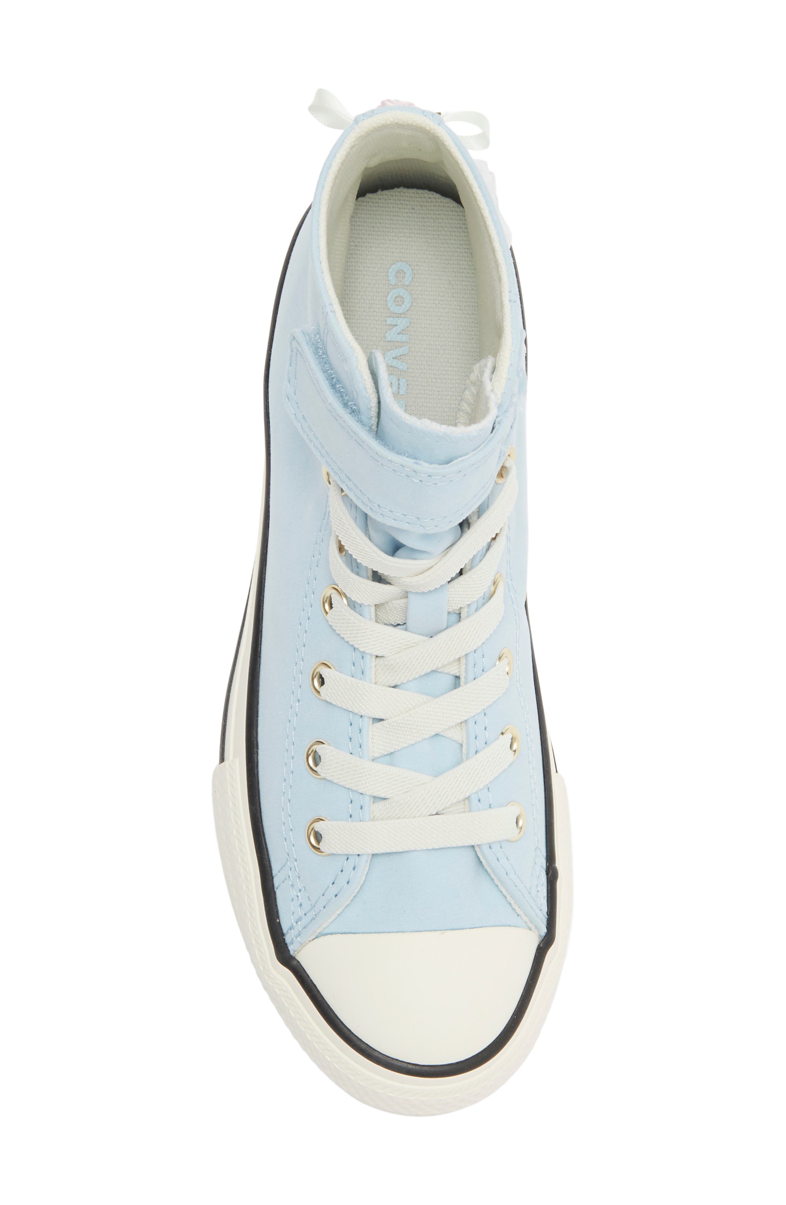 Kids' Chuck Taylor All Star 1V High Top Sneaker, Alternate, color, CLEAR SKIES/ WHITE/ BLACK
