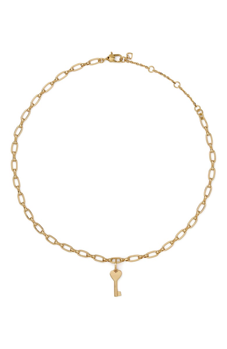 Kate Spade New York key charm, Alternate, color, Gold