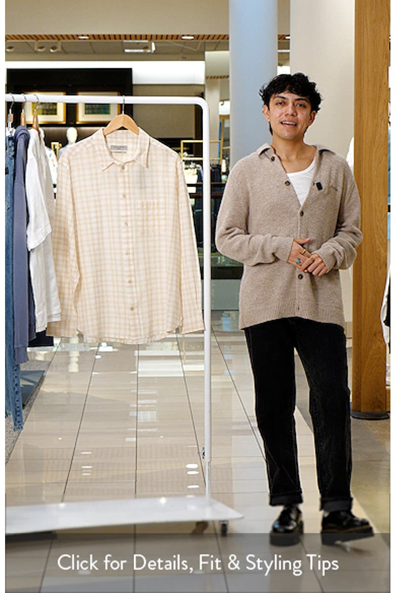 Toya Check Cotton Button-Up Shirt video