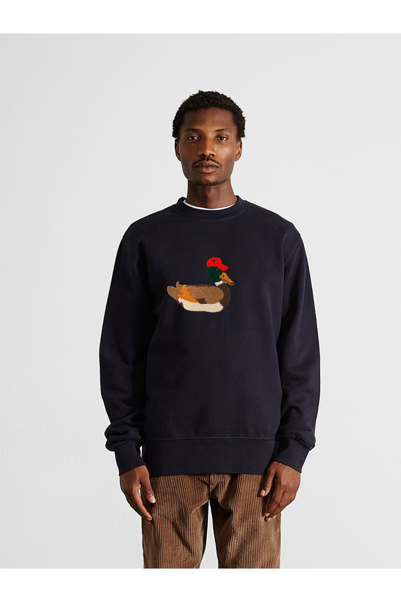 Duck Hunt Sweatshirt, Main, color, Plain Navy