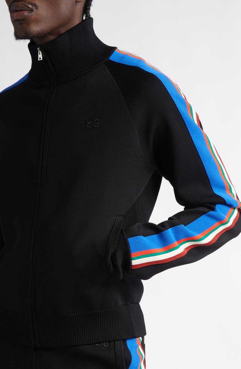 Wales Bonner Tide Track Cardigan, Alternate, color,