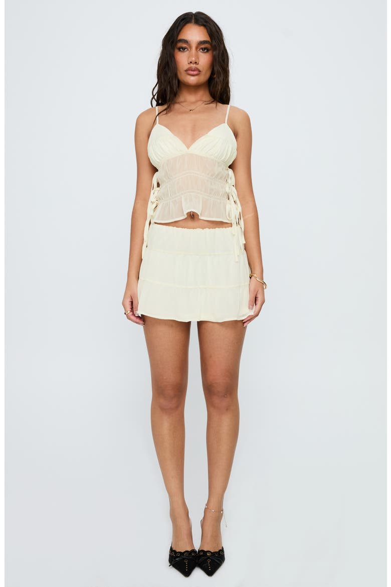 Just My Nature Halter Top & Miniskirt Set, Alternate, color, CREAM