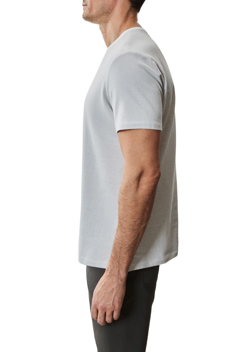 Fitch Feeder Stripe Rib Trim T-Shirt, Alternate, color, LIGHT GREY