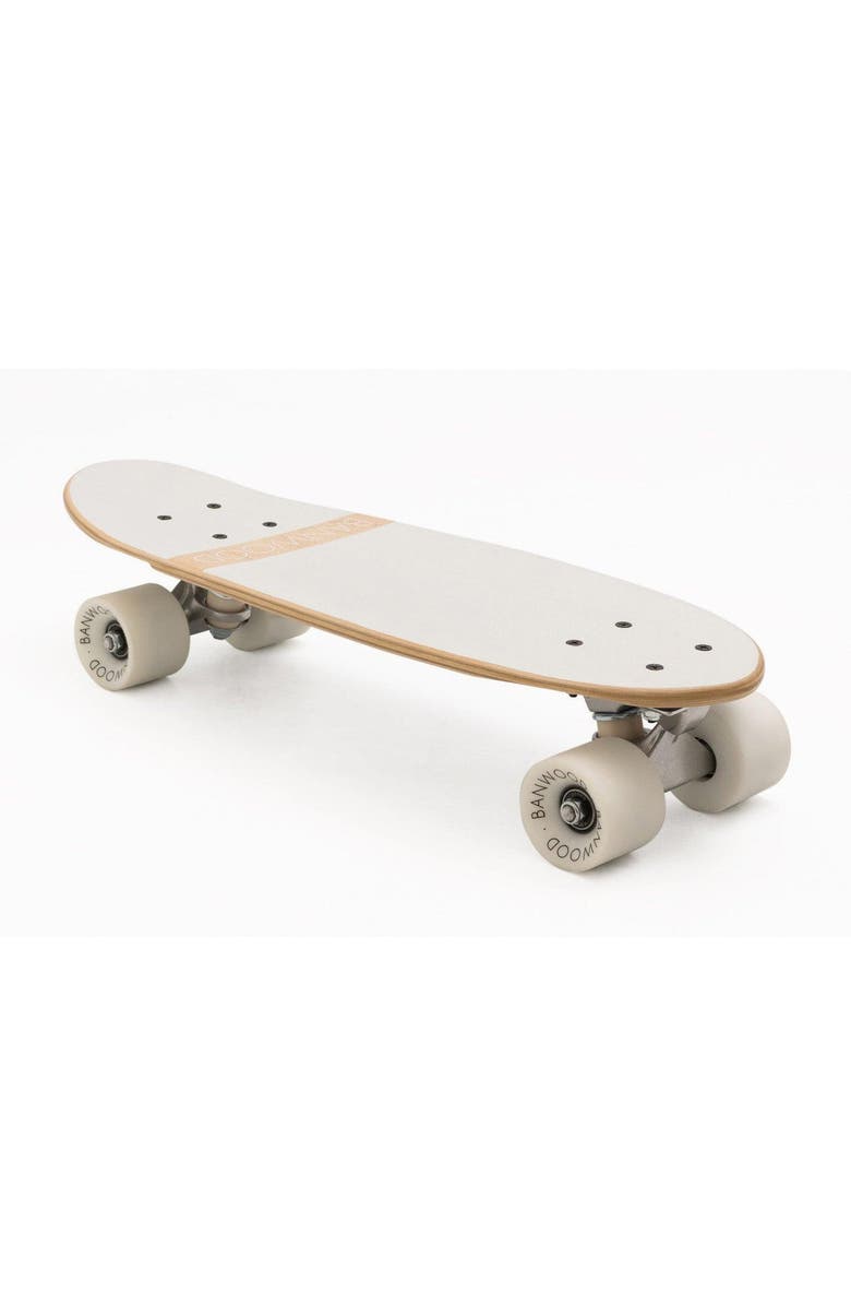 Banwood Skateboard Canadian Maple Outdoor Skating Kids Balance, Alternate, color, White