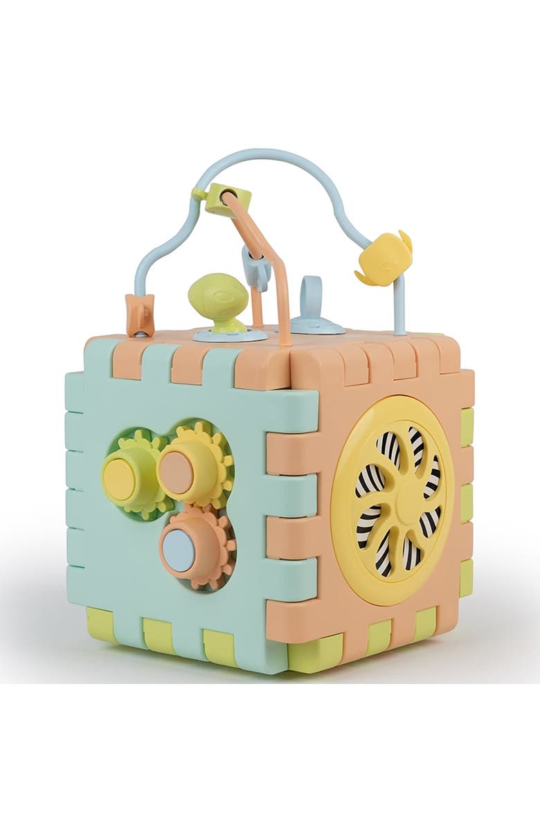 Dolu 2 In 1 Educational Cube & Puzzle, Toddlers and Kids 12mo+, Alternate, color, Multicolored