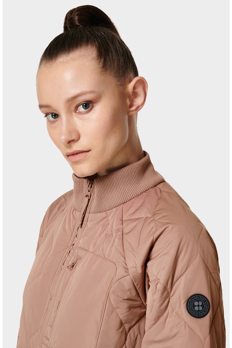 Long Quilted Coat, Alternate, color, CHATEAU PINK
