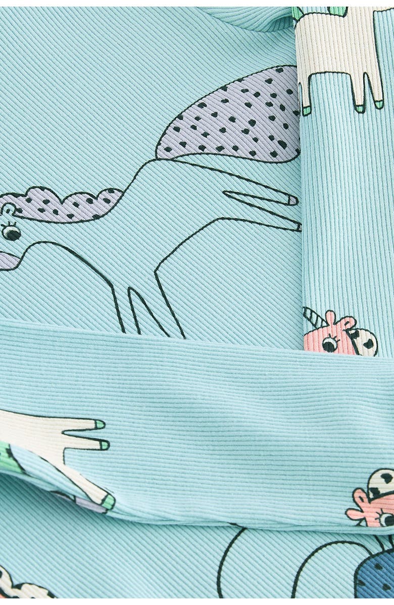 NEXT Kids' Unicorn Print Long Sleeve Cotton Rib T-Shirt, Alternate, color, 