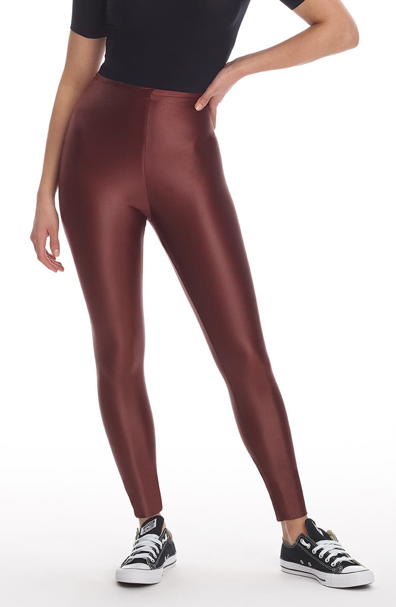 Commando Matte Metallic Leggings, Main, color, Copper