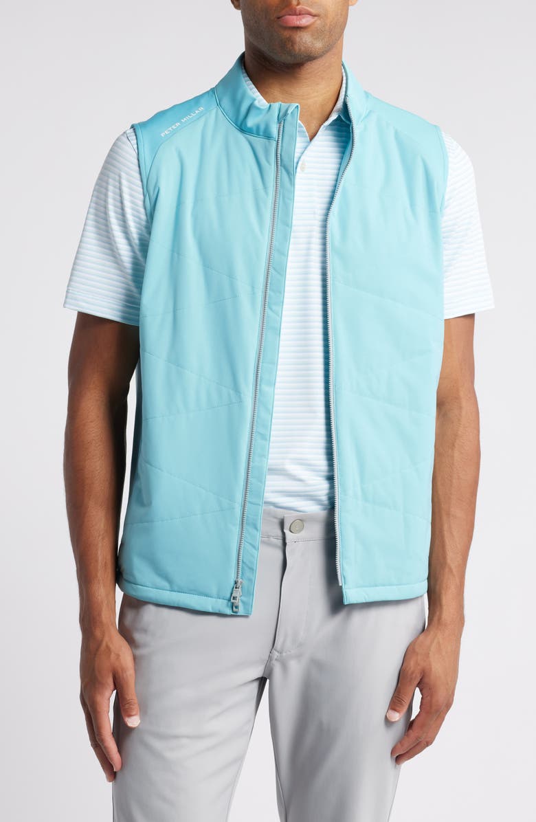 Peter Millar Fuse Hybrid Vest, Main, color, Cyan