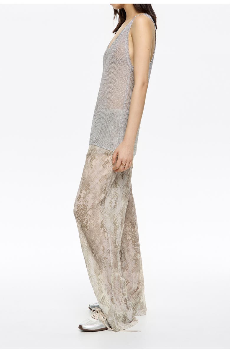 Bimba y Lola Snake Pleated Jogger Trousers, Alternate, color, Snake Taupe