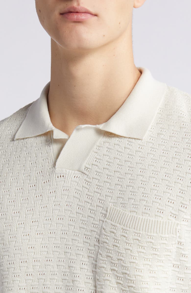 Percival Blackjack Negroni Organic Cotton Polo Sweater, Alternate, color,