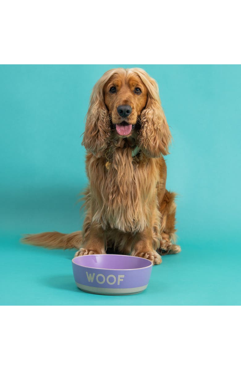 MASON CASH Woof Dog Bowl, 7.9 Inch, 44oz, Alternate, color, Purple