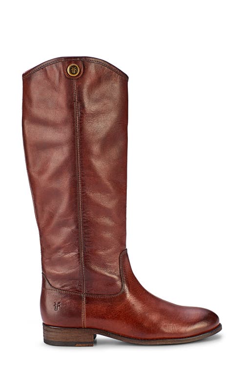 Frye Melissa Button 2 Wide Calf Leather Boot In Brown