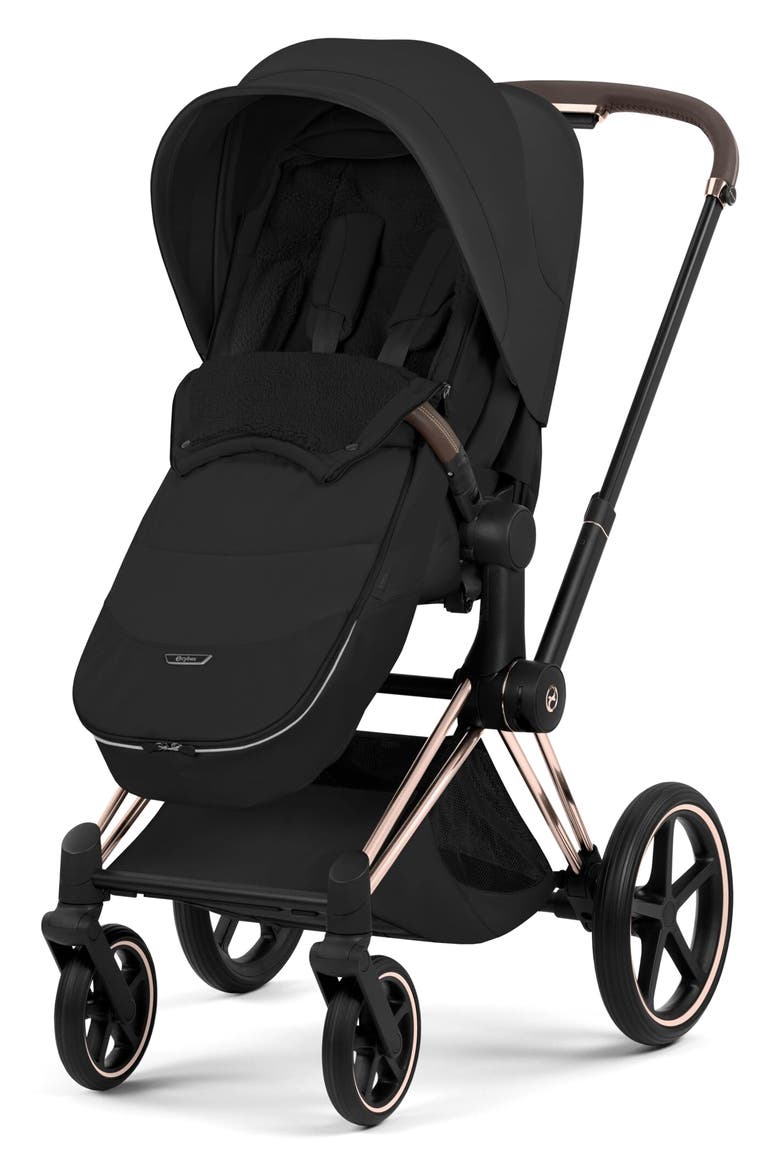 Platinum Stroller Footmuff, Alternate, color, SEPIA BLACK