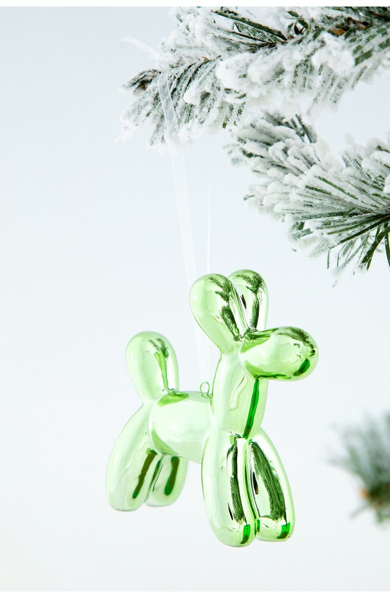 INTERIOR ILLUSIONS Holiday 3.25" Balloon Dog Ornament - Pack of 6, Alternate, color,