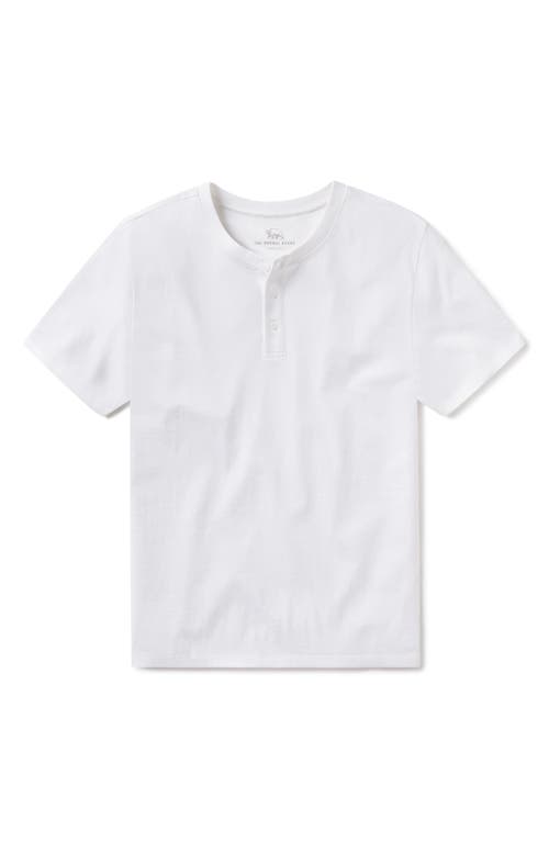 The Normal Brand Henley T-shirt In White