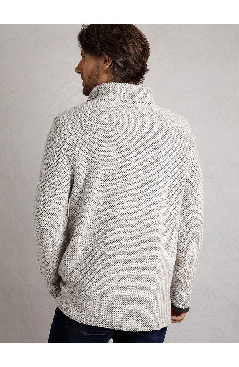 Weird Fish Cruiser 1/4 Zip Macaroni Sweatshirt, Alternate, color, Ecru