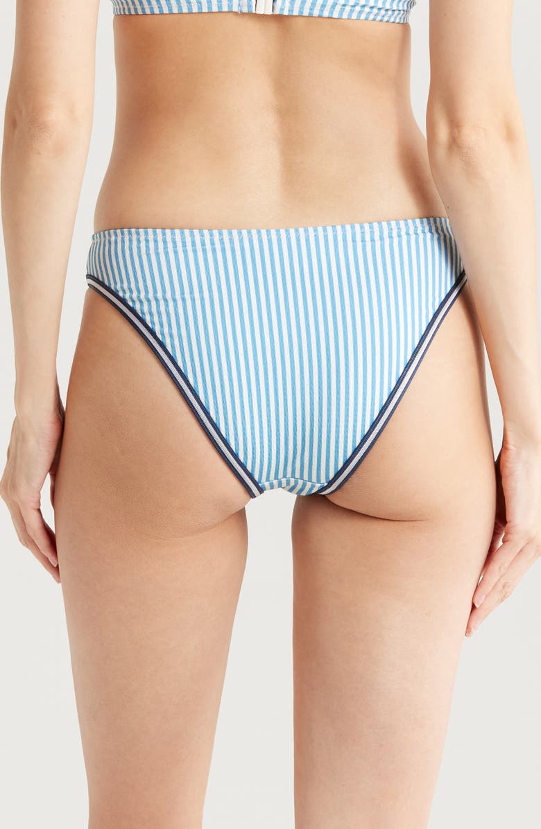 Solid & Striped The Tati Bikini Bottoms, Alternate, color, French Blue X Brule Stripe