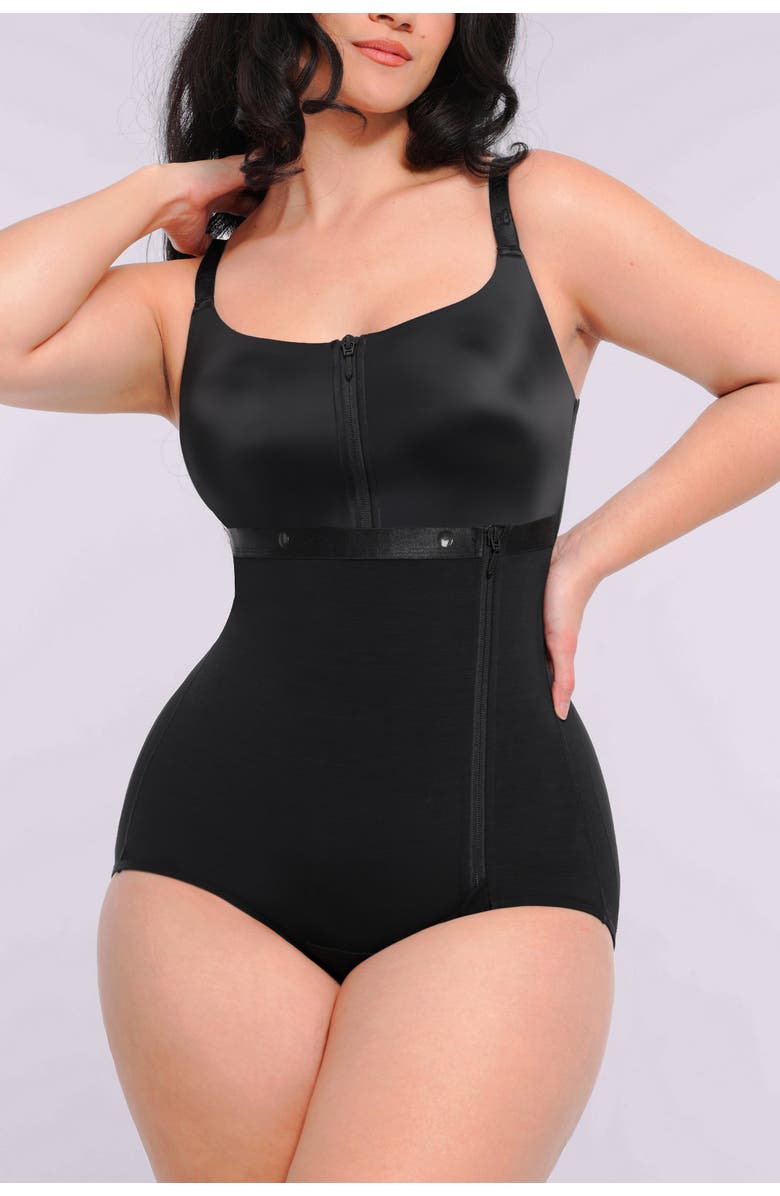 Shapellx AirSlim Built-in Tummy Control Cincher Brief Bodysuit, Main, color, Black
