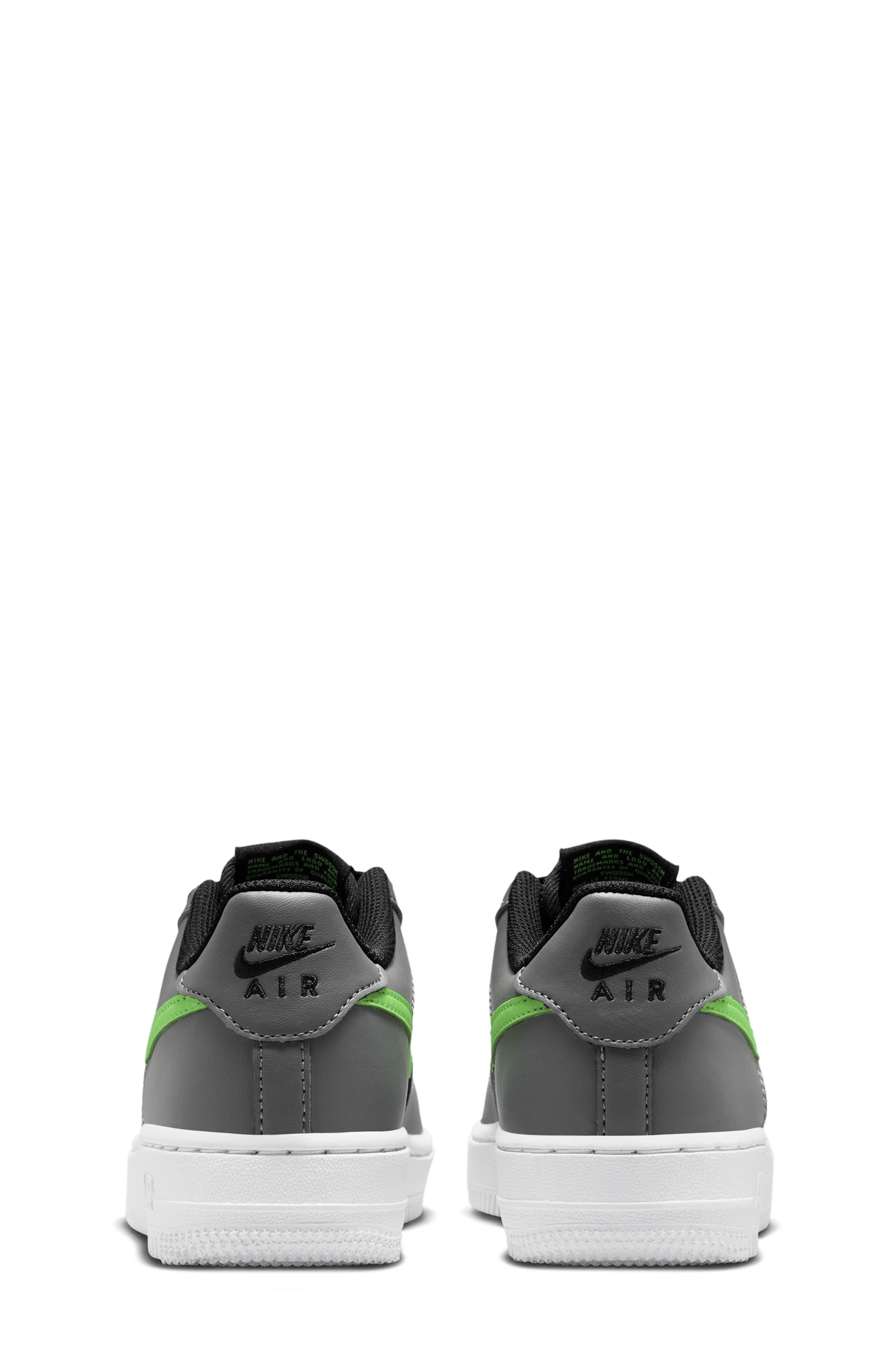 Nike Kids' Air Force 1 Sneaker, Alternate, color, Black/ Smoke Grey