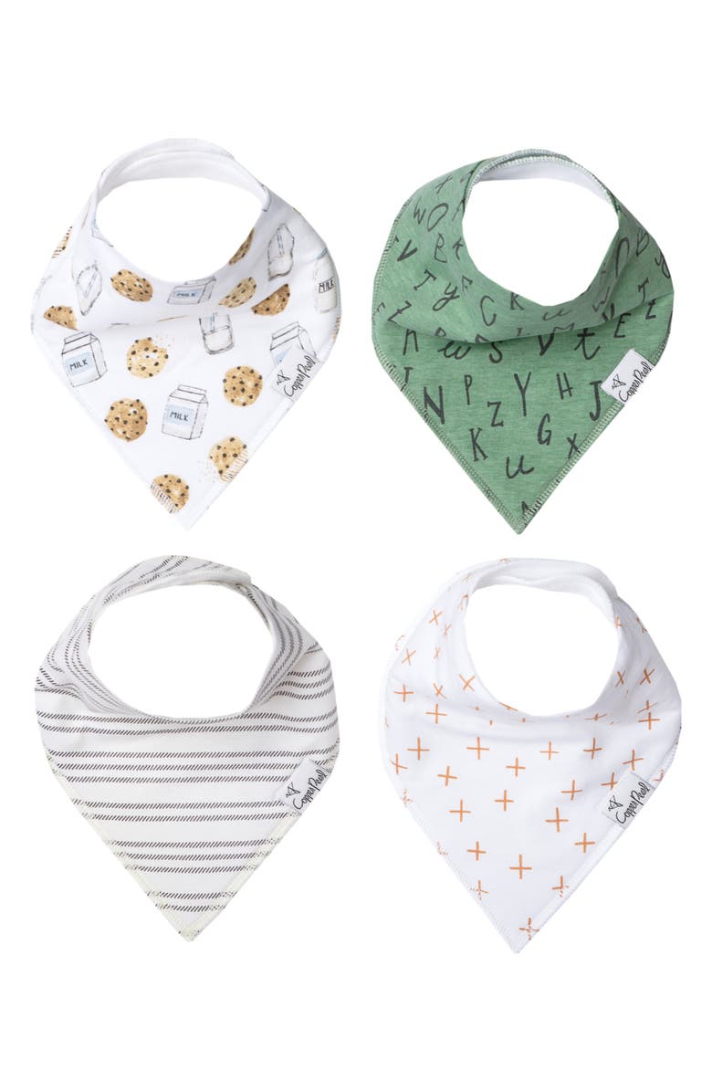 Copper Pearl 4-Pack Bandana Bibs, Main, color, Chip