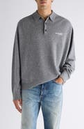 Acne Studios Kluxey Light Richard Yak Hair & Wool Polo Sweater