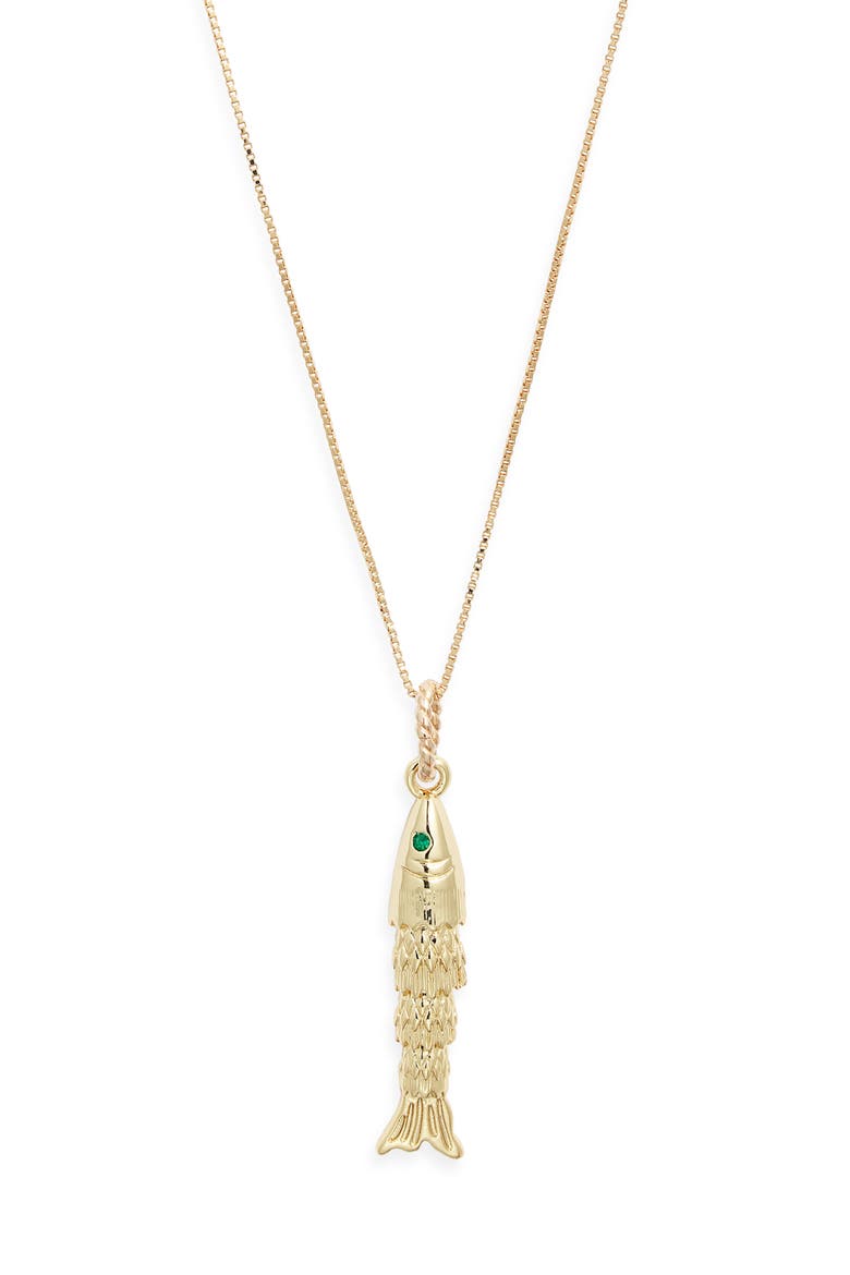Piscean Relic Necklace, Main, color, GOLD
