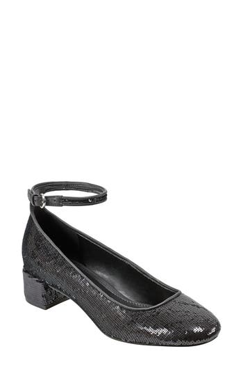 Marc Fisher Ltd Parri Ankle Strap Pump In Black