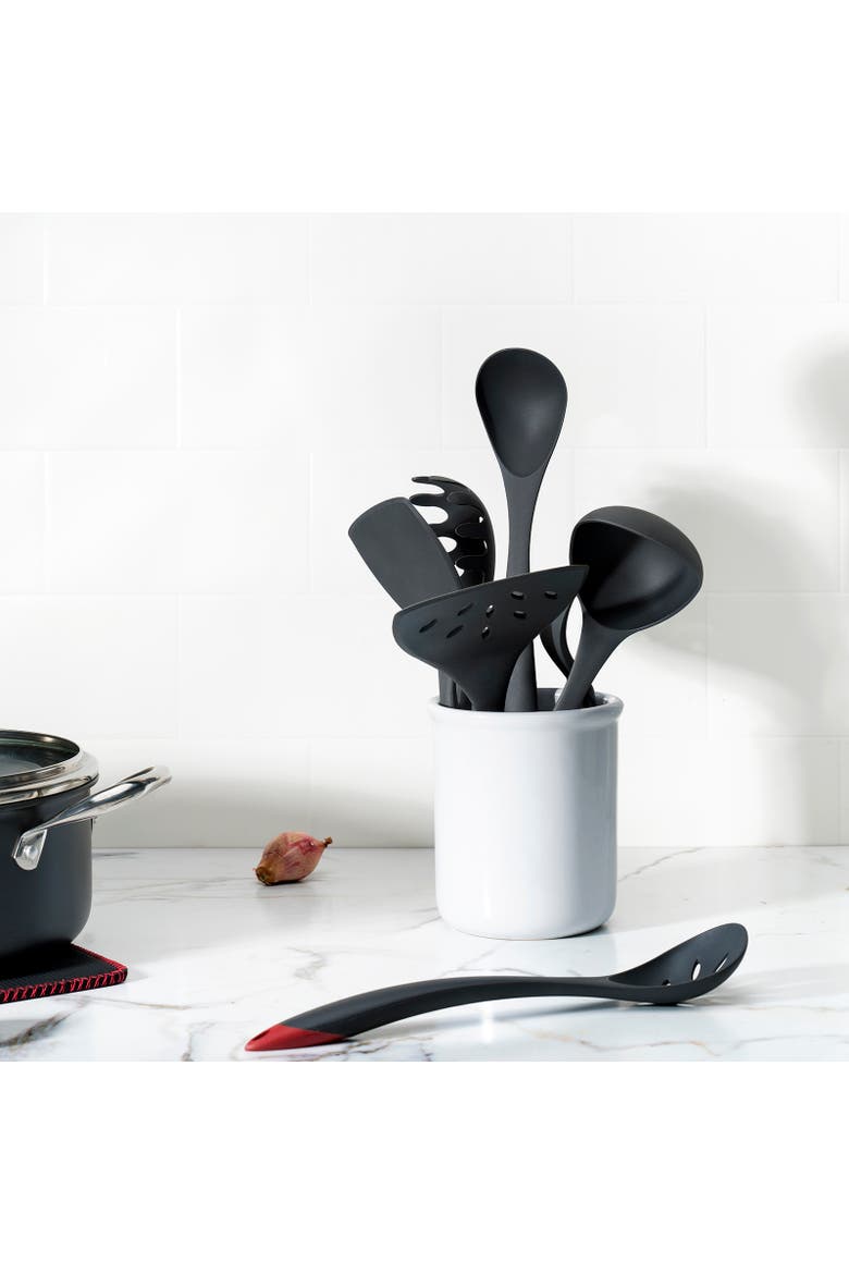 Fiberglass Pasta Server, Alternate, color, Black