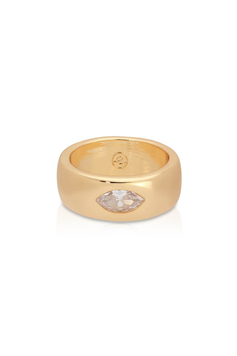 Teasure Marquise Cubic Zirconia Ring, Main, color, GOLD