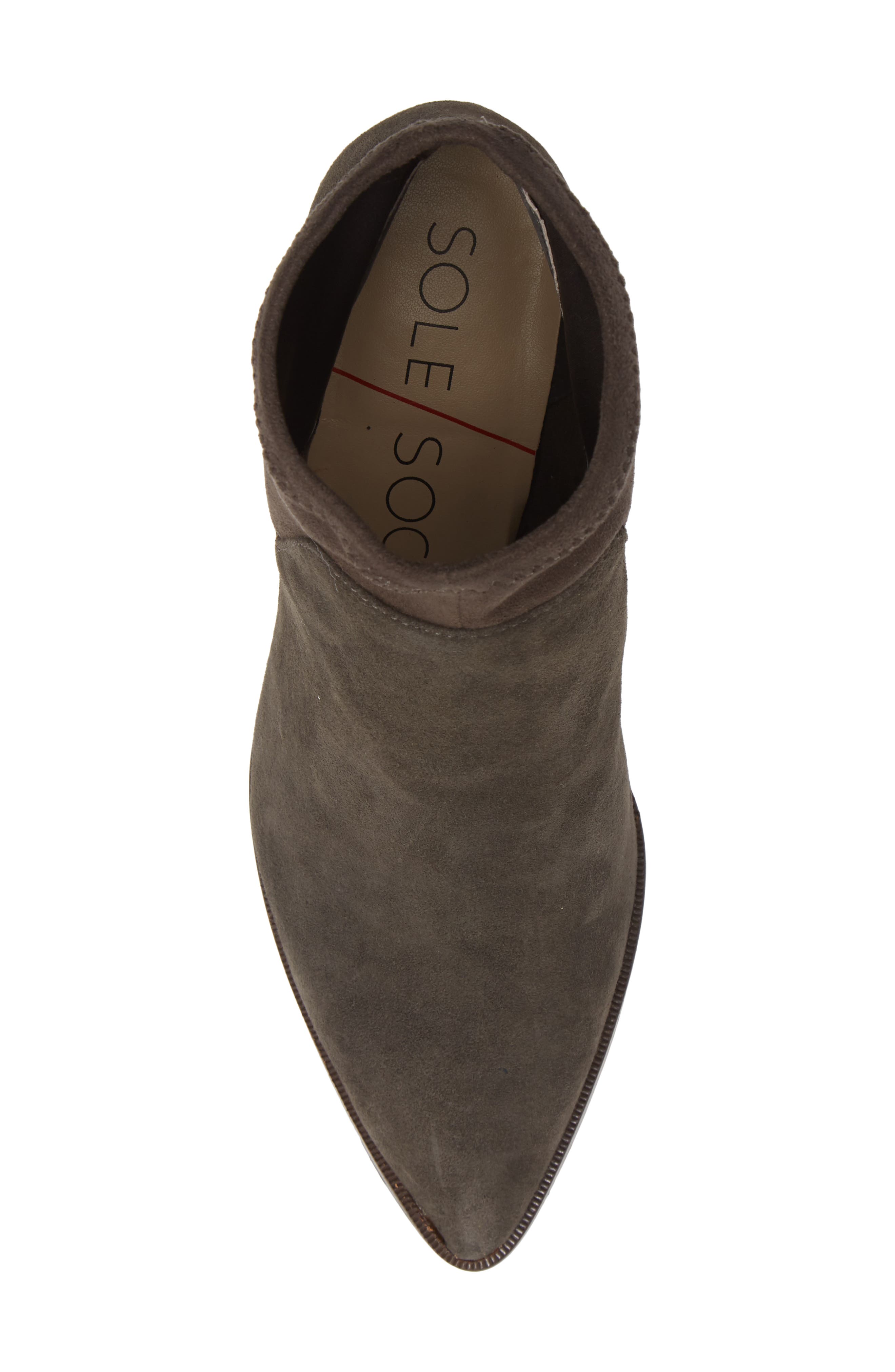 Dawnina Bootie, Alternate, color, IRON SUEDE