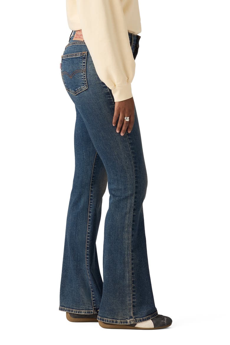 726™ Ripped High Waist Flare Jeans, Alternate, color, FATED LOVE