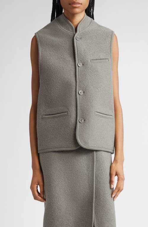 Rier Walker Wool Fleece Vest In Gray