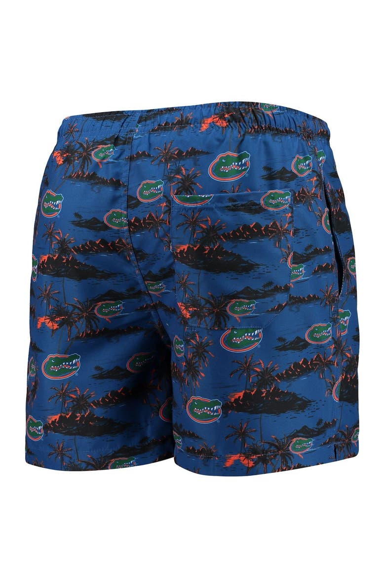 Men's FOCO Royal Florida Gators Island Palm Swim Trunks, Alternate, color, Royal