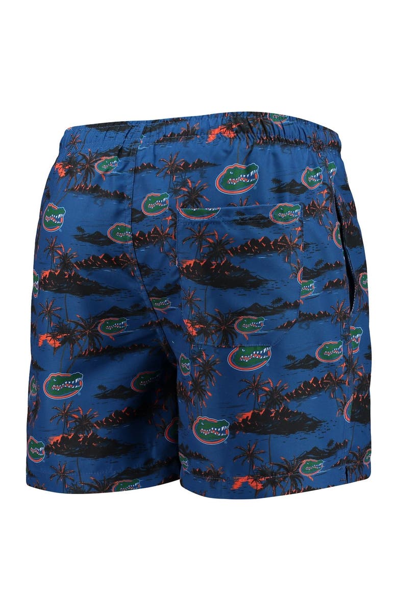 FOCO Men's FOCO Royal Florida Gators Island Palm Swim Trunks, Alternate, color, 