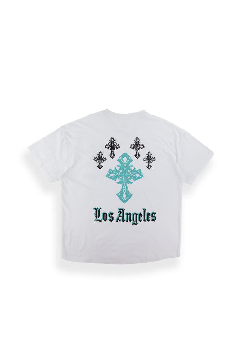 Luther T-shirt, Alternate, color, White/ Cross Angeles