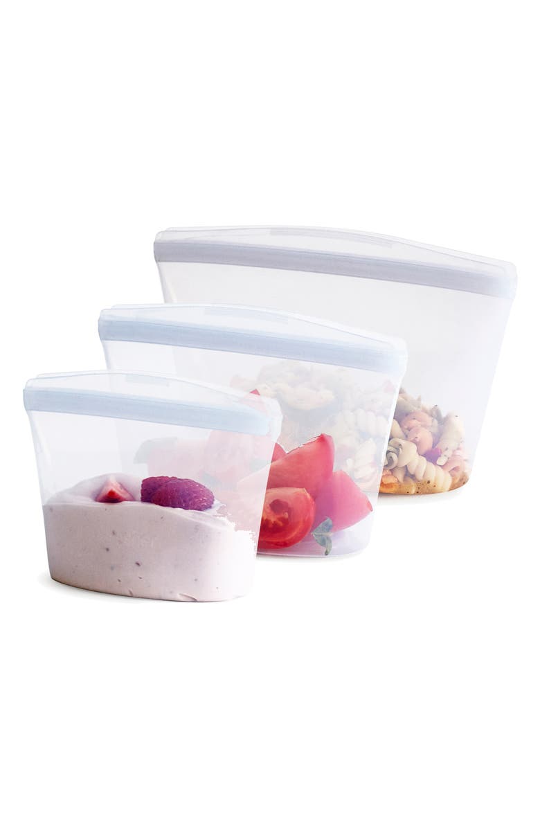 Stasher 3-Pack Reusable On-The-Go Bowls, Alternate, color,