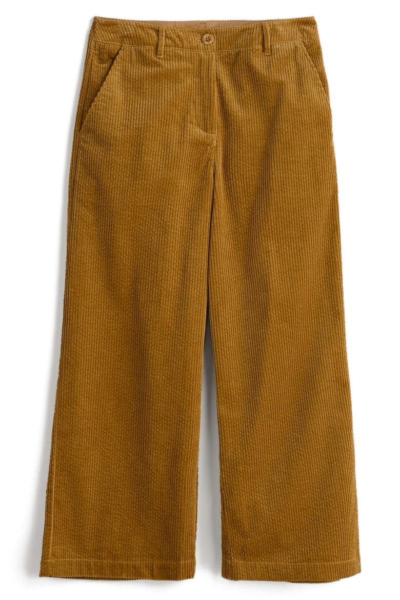 Asphodel Crop Wide Leg Corduroy Pants, Alternate, color, MARSHLAND