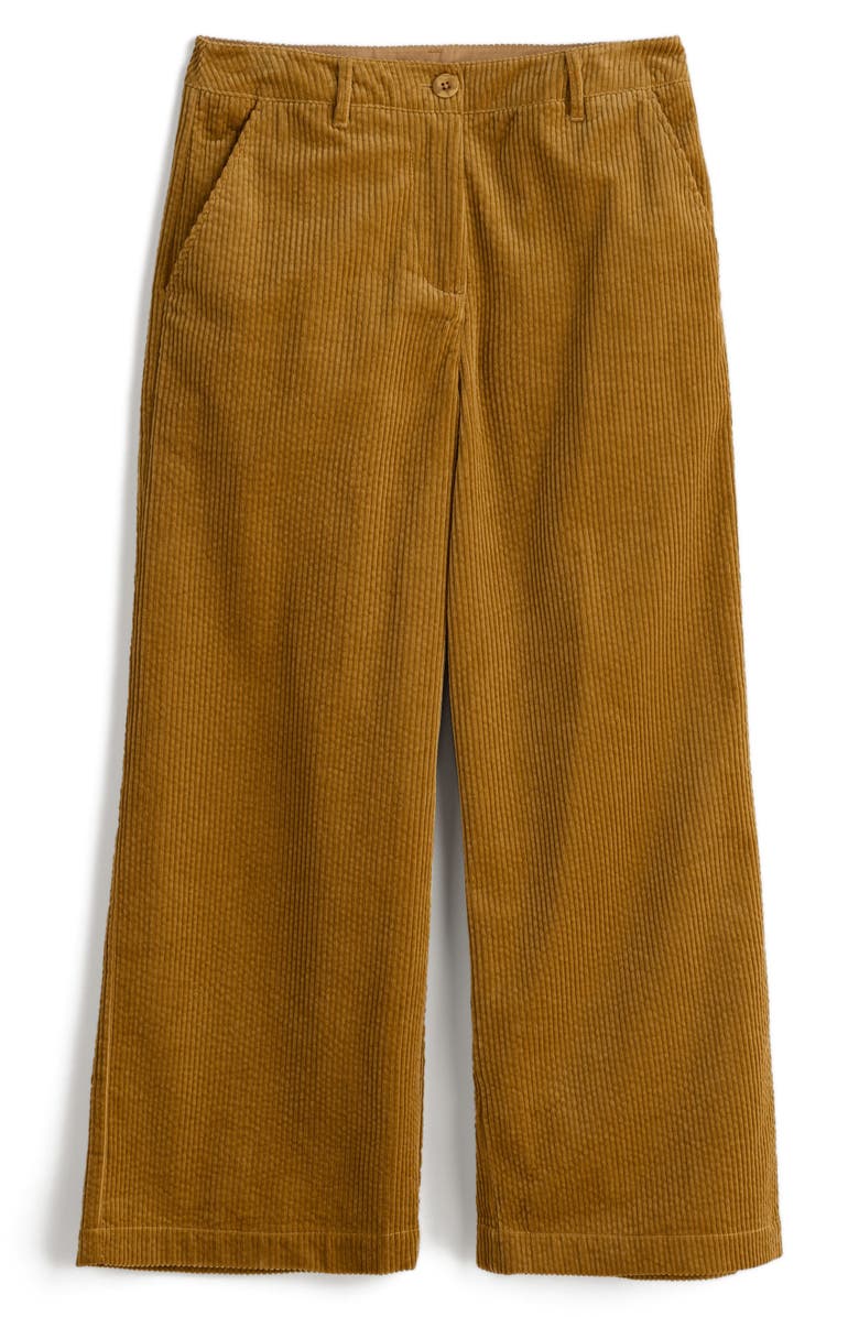 Seasalt Cornwall Asphodel Crop Wide Leg Corduroy Pants, Alternate, color, Marshland