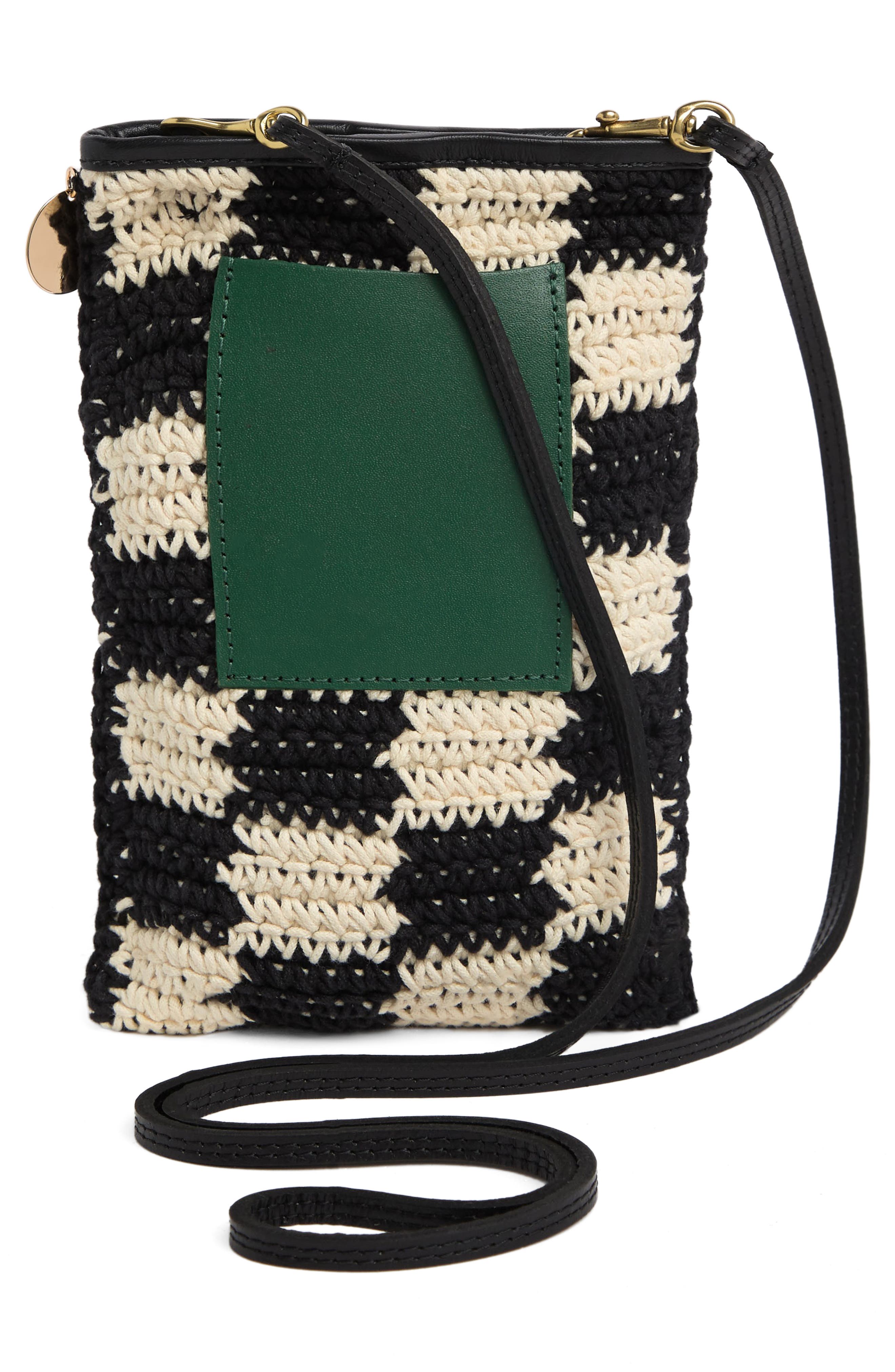 Clare V. Poche Knit Crossbody Bag, Alternate, color, 