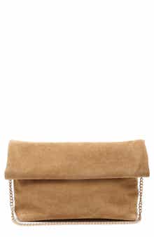 Faux Suede Clutch