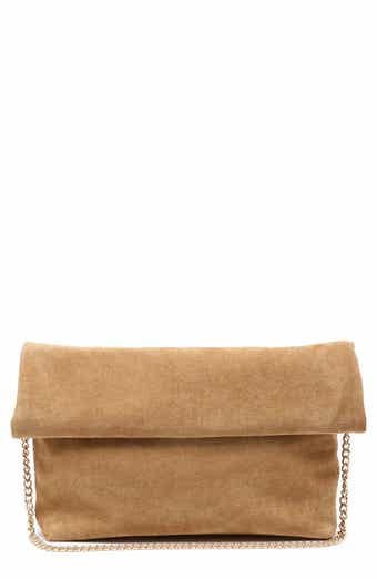 Faux Suede Clutch