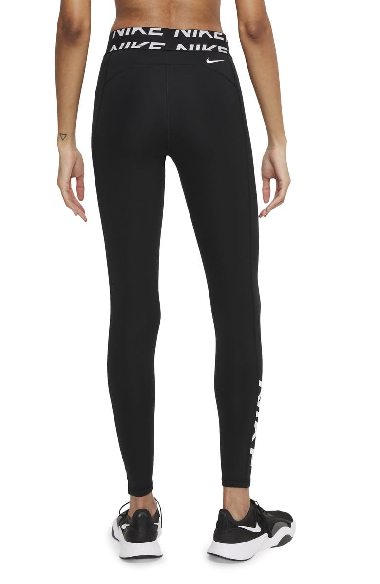 Nike Pro Dri-FIT Graphic Leggings, Alternate, color, 